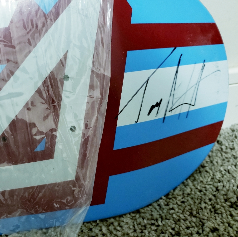 Tom Asta signed board